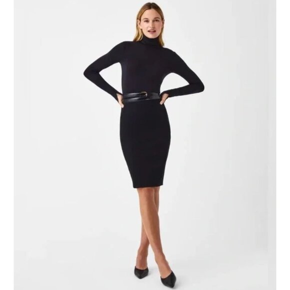 Spanx Women’s The Perfect Black Pencil Skirt Ponte Stretch  Size Medium 2886 - Picture 2 of 14